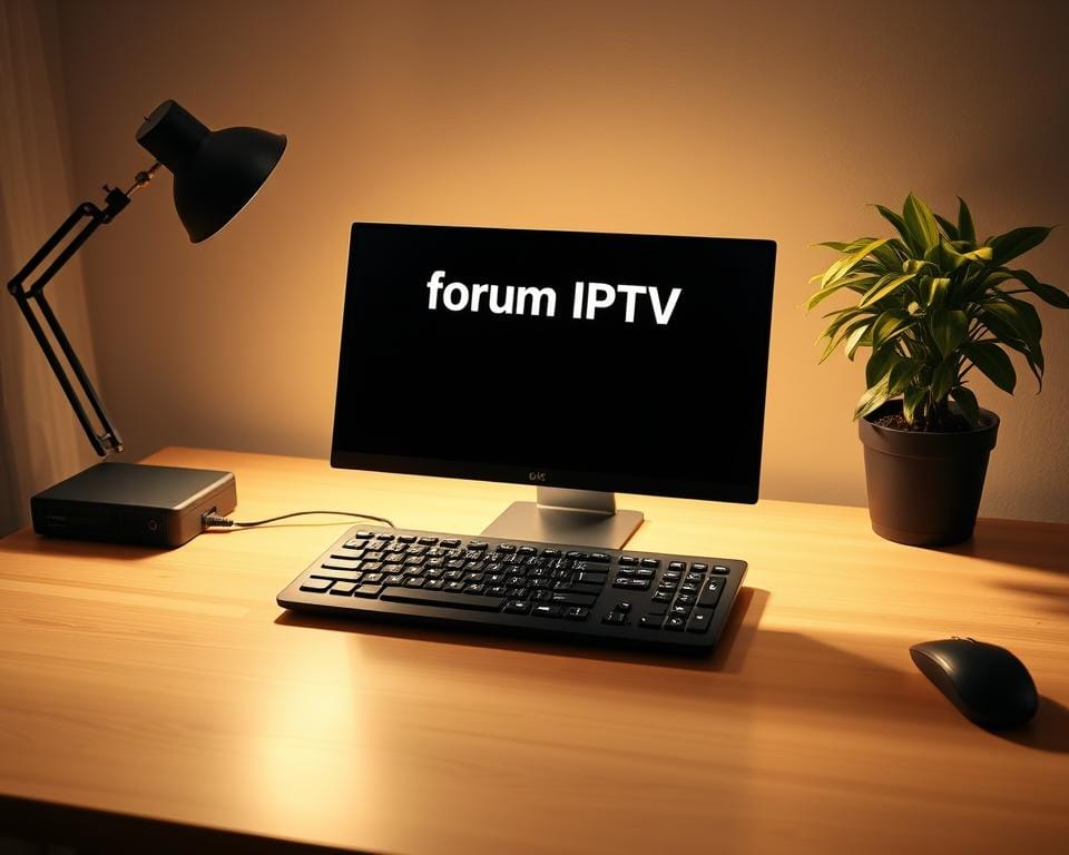 A serene, well-lit computer desk setup with a laptop, keyboard, and mouse. In the center, a forum IPTV inscription displayed on the laptop screen, its text and UI elements clean and legible. The desk is made of light-colored wood, and a potted plant adds a touch of natural greenery. The lighting is warm and diffused, creating a cozy, inviting atmosphere. The camera angle is slightly elevated, capturing the entire desk setup in a slightly angled, three-quarter view. A serene, well-lit computer desk setup with a laptop, keyboard, and mouse. In the center, a forum IPTV inscription displayed on the laptop screen, its text and UI elements clean and legible. The desk is made of light-colored wood, and a potted plant adds a touch of natural greenery. The lighting is warm and diffused, creating a cozy, inviting atmosphere. The camera angle is slightly elevated, capturing the entire desk setup in a slightly angled, three-quarter view.
