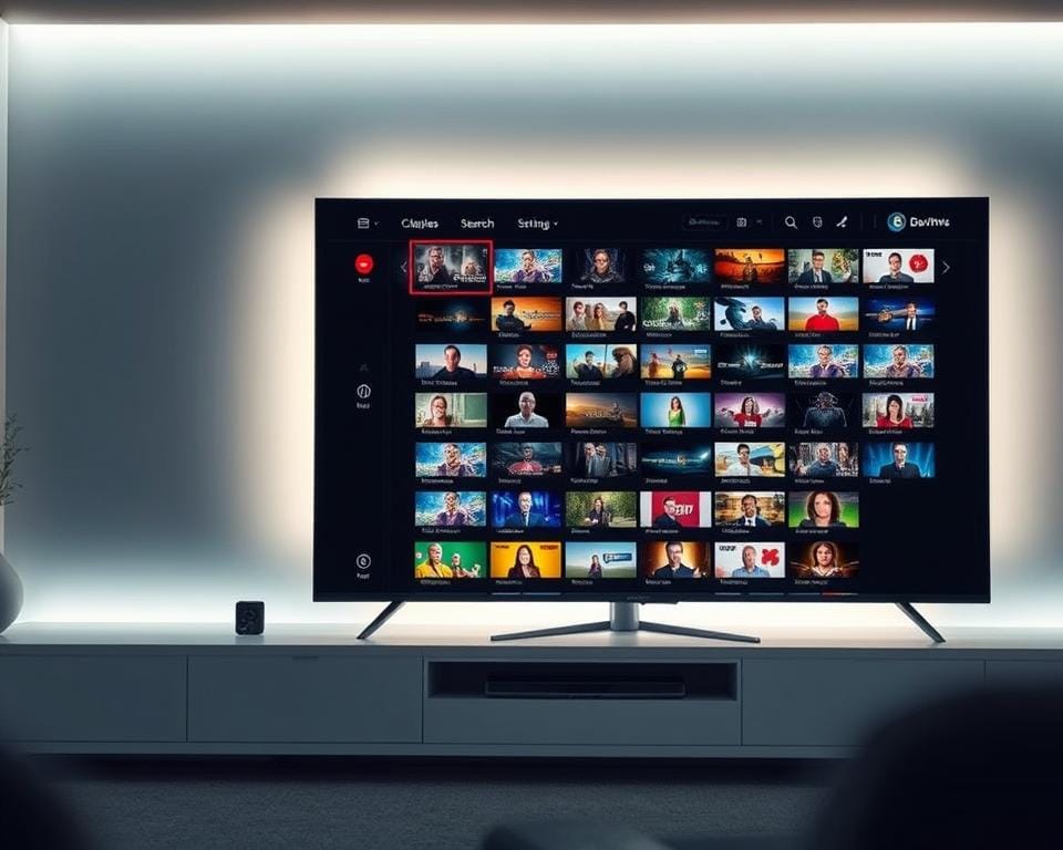 A sleek, modern interface of the Dev IPTV Pro application, showcasing a clean and intuitive design. The main window displays a grid of live TV channels, each with a clear thumbnail and title. The left-hand sidebar offers various menu options, such as categories, search, and settings. Soft lighting illuminates the interface, creating a pleasant and professional atmosphere. The overall look is sophisticated and polished, reflecting the advanced features and capabilities of the IPTV platform. The scene is captured from a slightly elevated angle, providing a comprehensive view of the well-organized and visually appealing user experience. A sleek, modern interface of the Dev IPTV Pro application, showcasing a clean and intuitive design. The main window displays a grid of live TV channels, each with a clear thumbnail and title. The left-hand sidebar offers various menu options, such as categories, search, and settings. Soft lighting illuminates the interface, creating a pleasant and professional atmosphere. The overall look is sophisticated and polished, reflecting the advanced features and capabilities of the IPTV platform. The scene is captured from a slightly elevated angle, providing a comprehensive view of the well-organized and visually appealing user experience.